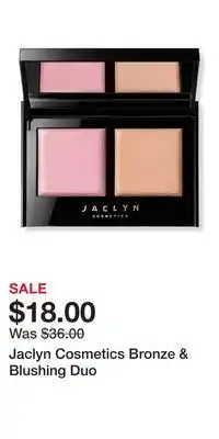 Ulta Beauty Jaclyn Cosmetics Bronze & Blushing Duo offer