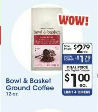 Price Rite Bowl & Basket Ground Coffee offer