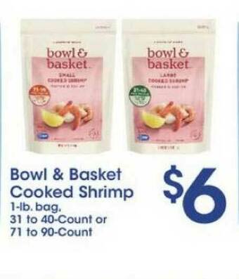 Price Rite Bowl & Basket Cooked Shrimp offer