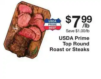Fairway Store Market Usda Prime Top Round Roast Or Steaks offer