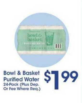 Price Rite Bowl & Basket Purified Water offer