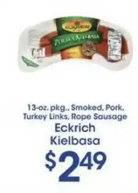 Price Rite Smoked Pork Turkey Links Rope Sausage offer