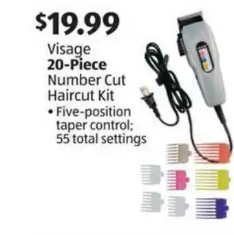 Aldi Visage 20-piece Number Cut Haircut Kit offer