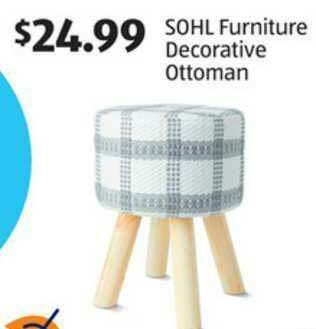 Aldi Sohl Furniture Decorative Ottoman offer