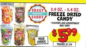 Ollie's FREEZE DRIED CANDY offer
