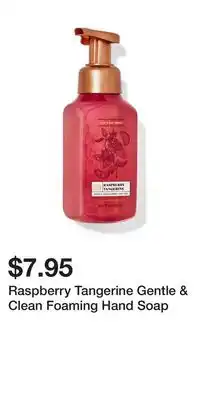 Bath & Body Works Raspberry Tangerine Gentle & Clean Foaming Hand Soap offer