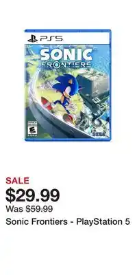 Game Stop Sonic Frontiers - PlayStation 5 offer