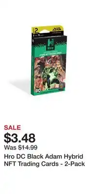 Game Stop Hro DC Black Adam Hybrid NFT Trading Cards - 2-Pack offer