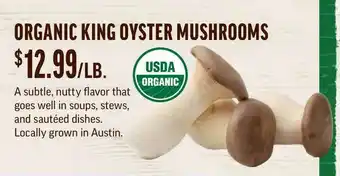 Central Market Organic King Oyster Mushrooms offer