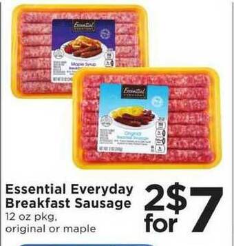 SHOPPERS Essential Everyday Breakfast Sausage offer