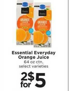 SHOPPERS Essential Everyday Orange Juice offer