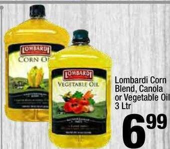Super King Markets Lombardi Corn Blend, Canola Or Vegetable Oil 3 Ltr offer