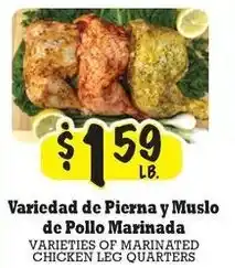 La Michoacana Variedad de Pierna y Muslo de Pollo Marinada offer