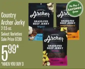 Jewel-Osco Country Archer Jerky offer