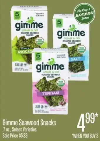 Jewel-Osco Gimme Seawood Snacks offer