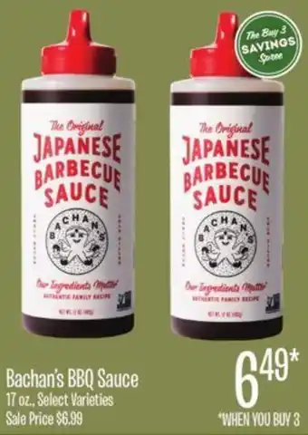 Jewel-Osco Bachan's BBQ Sauce offer