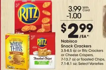 Ralphs Nabisco Snack Crackers offer