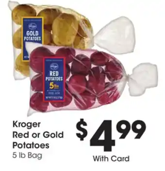 Ralphs Kroger Red or Gold Potatoes offer