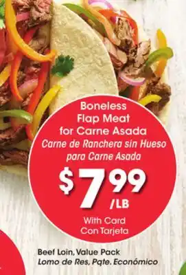 Ralphs Boneless Flap Meat for Carne Asada offer