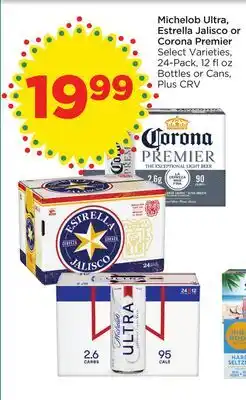 Food 4 Less Michelob Ultra, Estrella Jalisco or Corona Premier offer