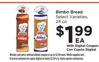 Food 4 Less Bimbo Bread offer