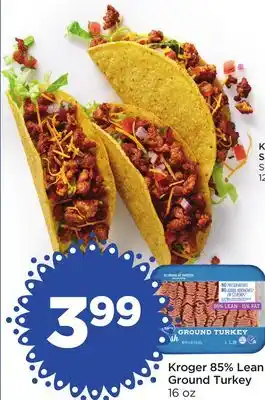 Food 4 Less Kroger 85% Lean Ground Turkey offer