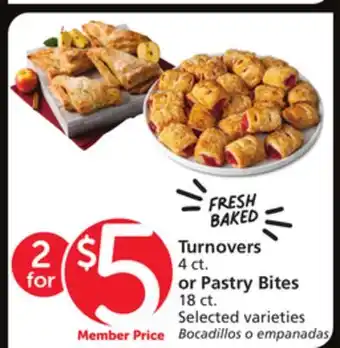 Albertsons Turnovers 4 ct. or Pastry Bites 18 ct offer