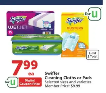 Albertsons Swiffer Cleaning Cloths or Pads offer
