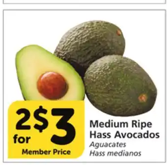 Albertsons Medium Ripe Hass Avocados offer