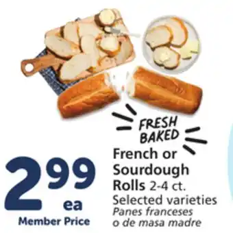 Albertsons French or Sourdough Rolls offer