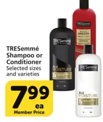 Vons TRESemmé Shampoo or Conditioner offer