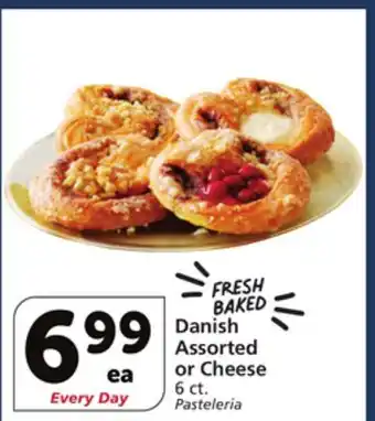 Vons Danish Assorted or Cheese offer