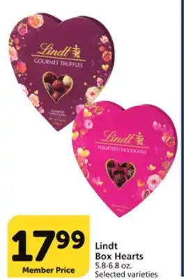 Vons Lindt Box Hearts offer