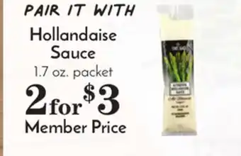 Pavilions Hollandaise Sauce offer
