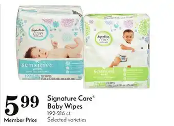 Pavilions Signature Care Baby Wipes offer