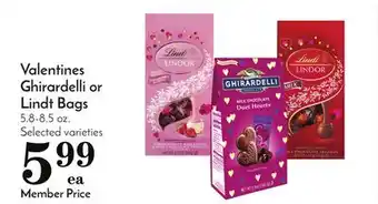 Pavilions Valentines Ghirardelli or Lindt Bags offer