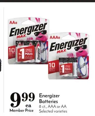 Pavilions Energizer Batteries offer