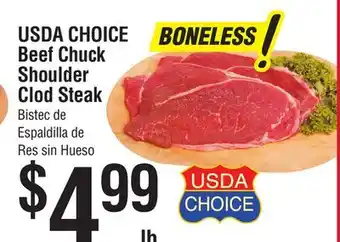 Smart & Final USDA CHOICE Beef Chuck Shoulder Clod Steak offer