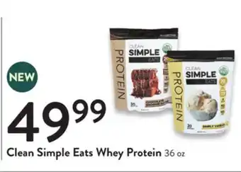 Fresh Thyme Clean Simple Eats Whey Protein offer