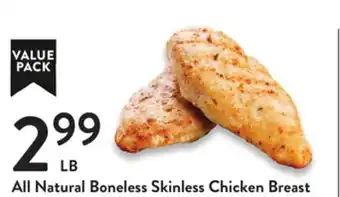 Fresh Thyme All Natural Boneless Skinless Chicken Breast offer