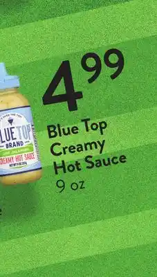 Fresh Thyme Blue Top Creamy Hot Sauce offer