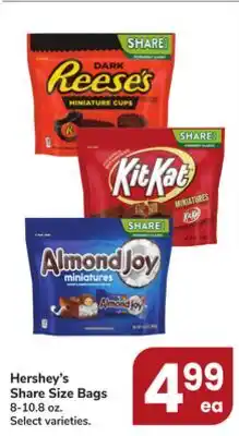 Jewel-Osco Hershey's Share Size Bags offer