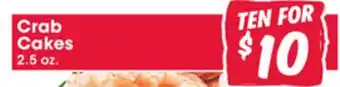 Jewel-Osco Crab Cakes offer