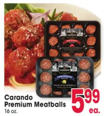 Jewel-Osco Carando Premium Meatballs offer