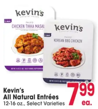 Jewel-Osco Kevin's All Natural Entrées offer