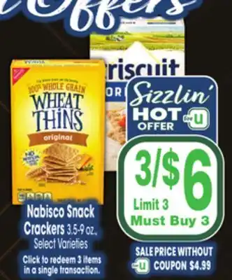 Jewel-Osco Nabisco Snack Crackers offer