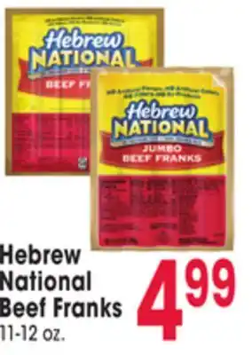 Jewel-Osco Hebrew National Beef Franks offer
