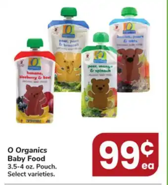 Jewel-Osco O Organics Baby Food offer