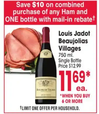 Jewel-Osco Louis Jadot Beaujolias Villages offer