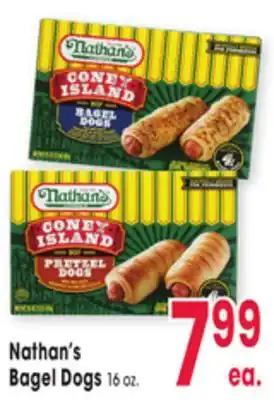 Jewel-Osco Nathan's Bagel Dogs offer